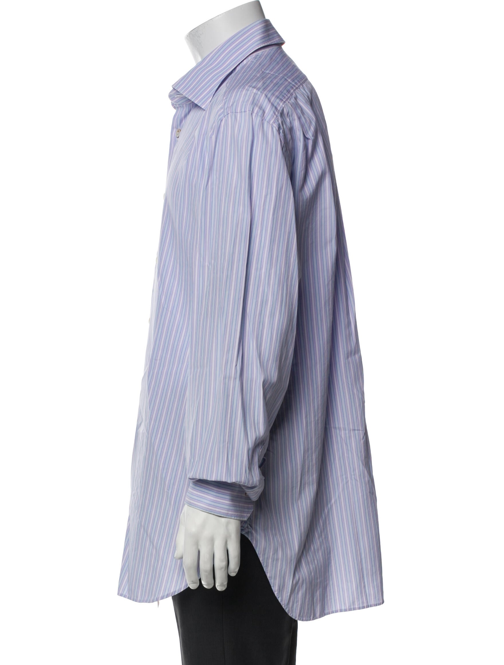 Kiton Striped Long Sleeve Shirt