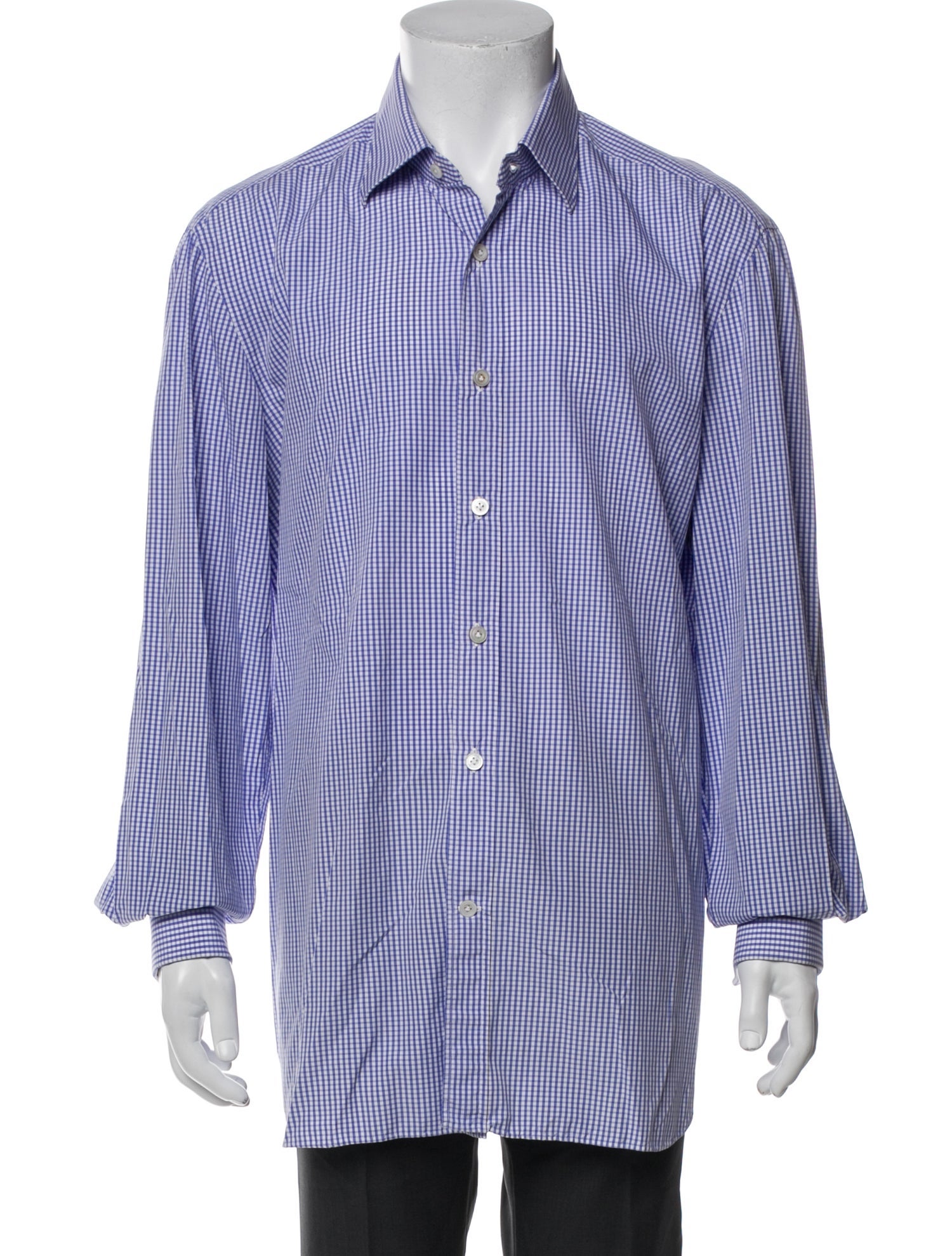 Kiton Striped Long Sleeve Dress Shirt