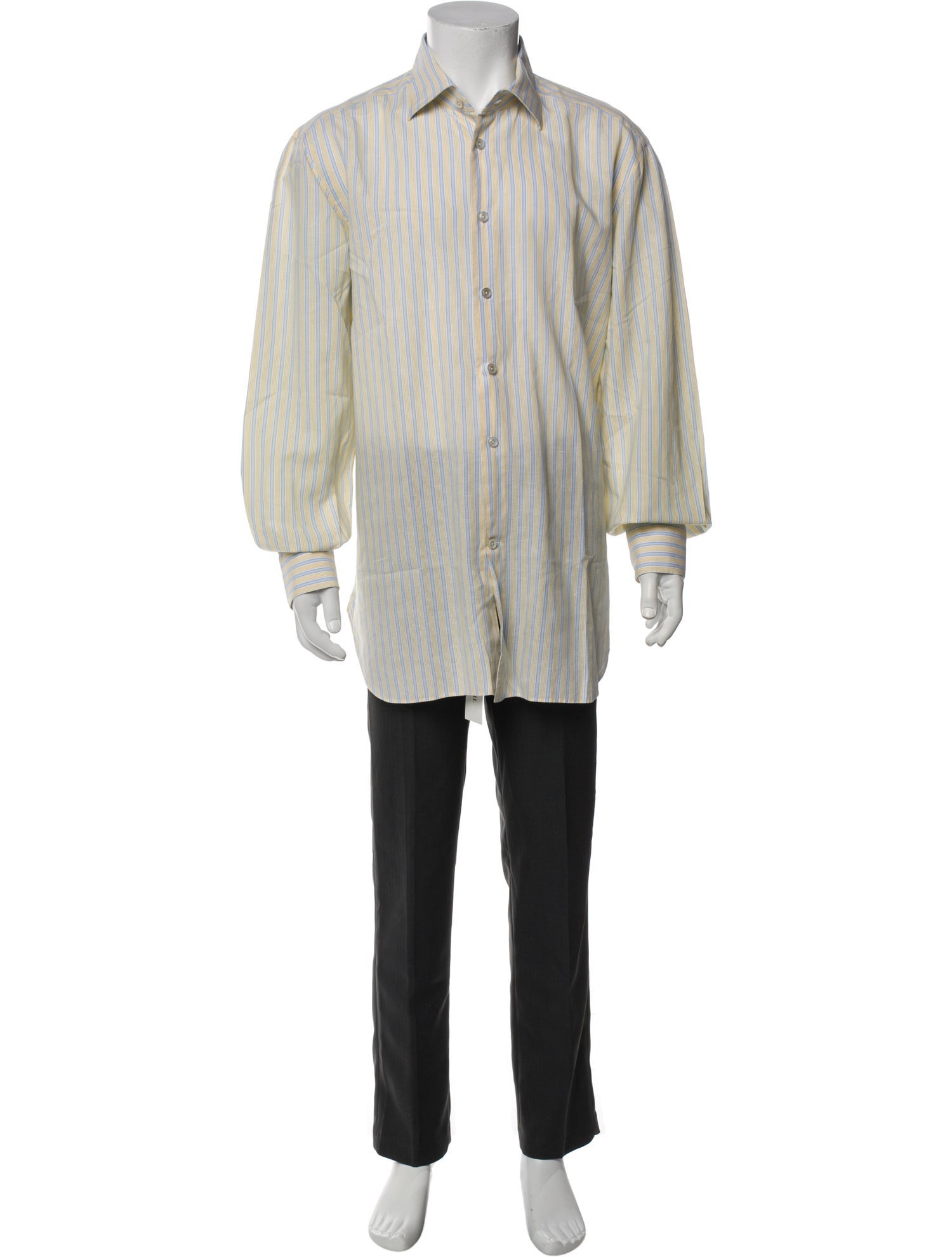 Kiton Striped Long Sleeve Shirt