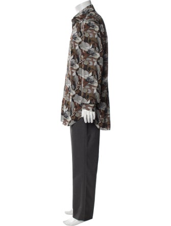 Kiton Printed Long Sleeve Shirt