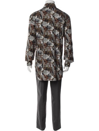 Kiton Printed Long Sleeve Shirt