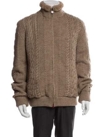 Kiton Mink-Lined Wool Jacket