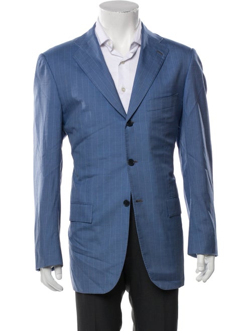 Kiton Plaid Print Utility Jacket