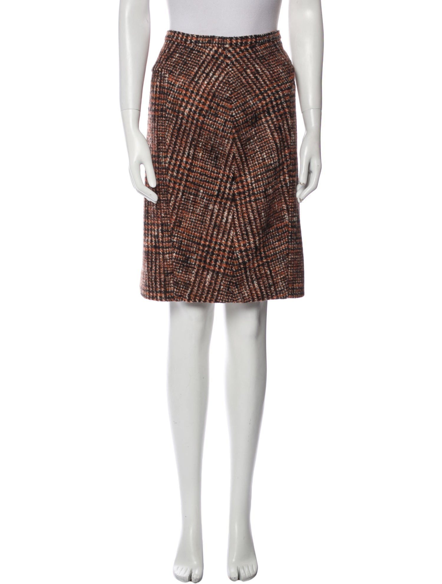 Kiton Wool Knee-Length Skirt