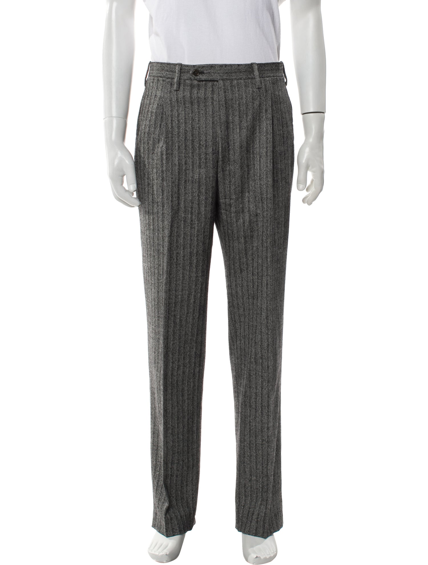 Kiton Plaid Print Dress Pants