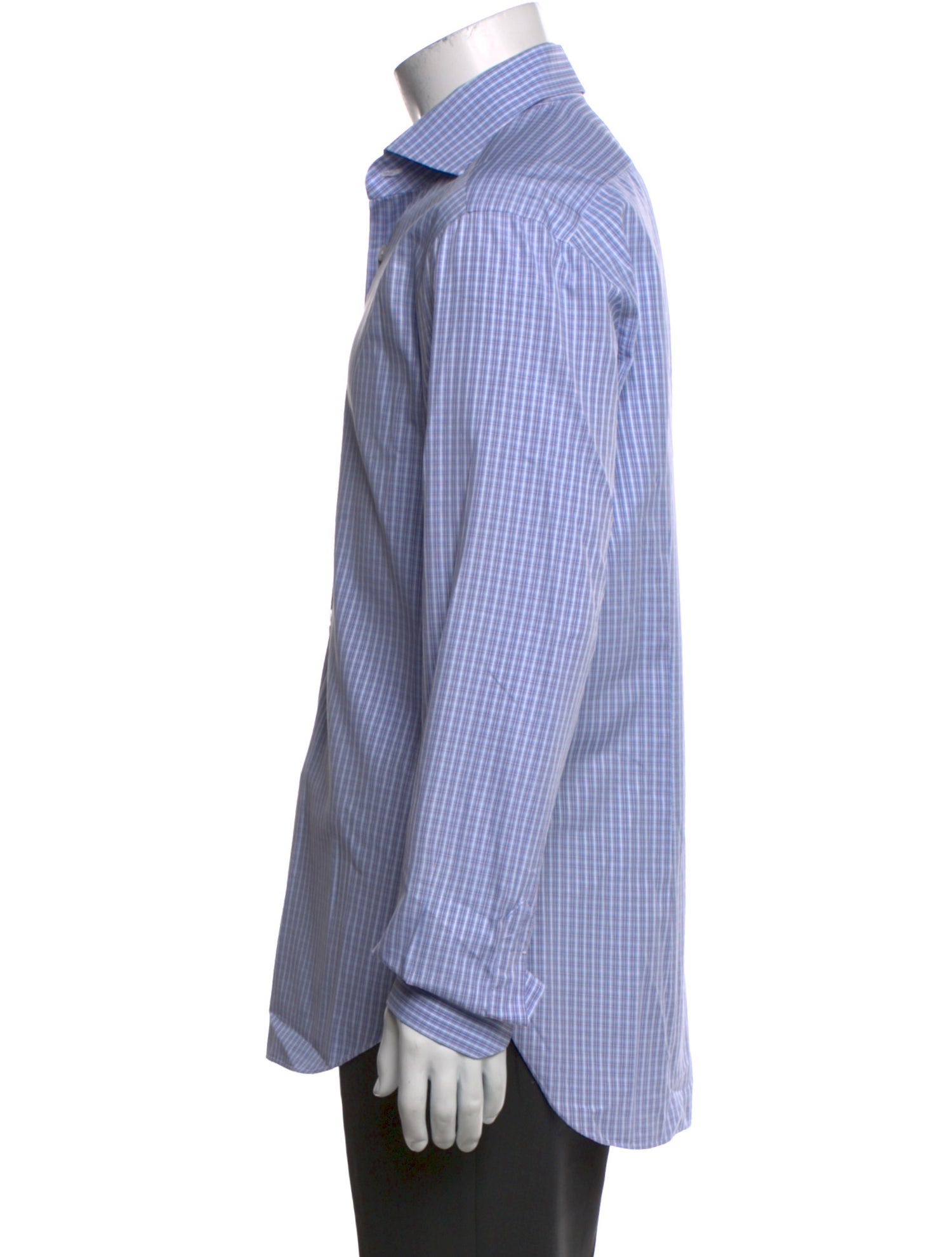 Kiton Striped Long Sleeve Dress Shirt