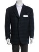 Kiton Cashmere Houndstooth Print Blazer