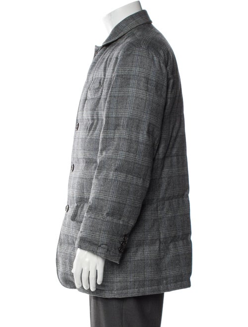 Kiton Plaid Print Jacket