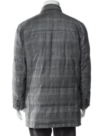 Kiton Plaid Print Jacket