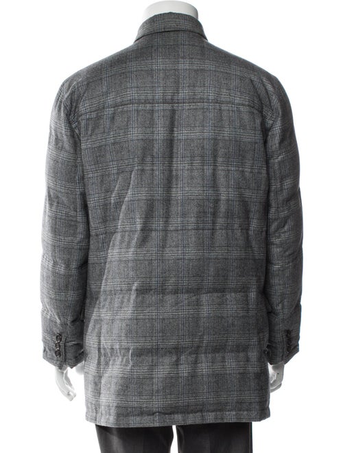 Kiton Plaid Print Jacket