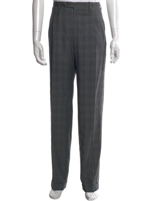 Kiton Plaid Print Pants