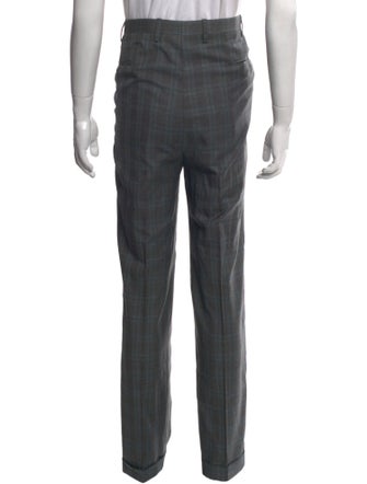 Kiton Plaid Print Pants