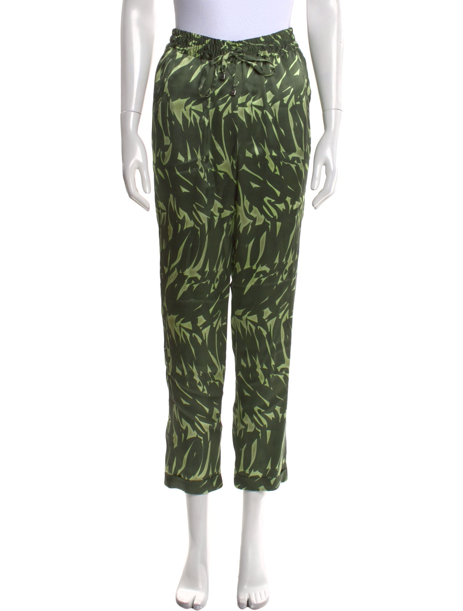 Kiton Silk Straight Leg Pants