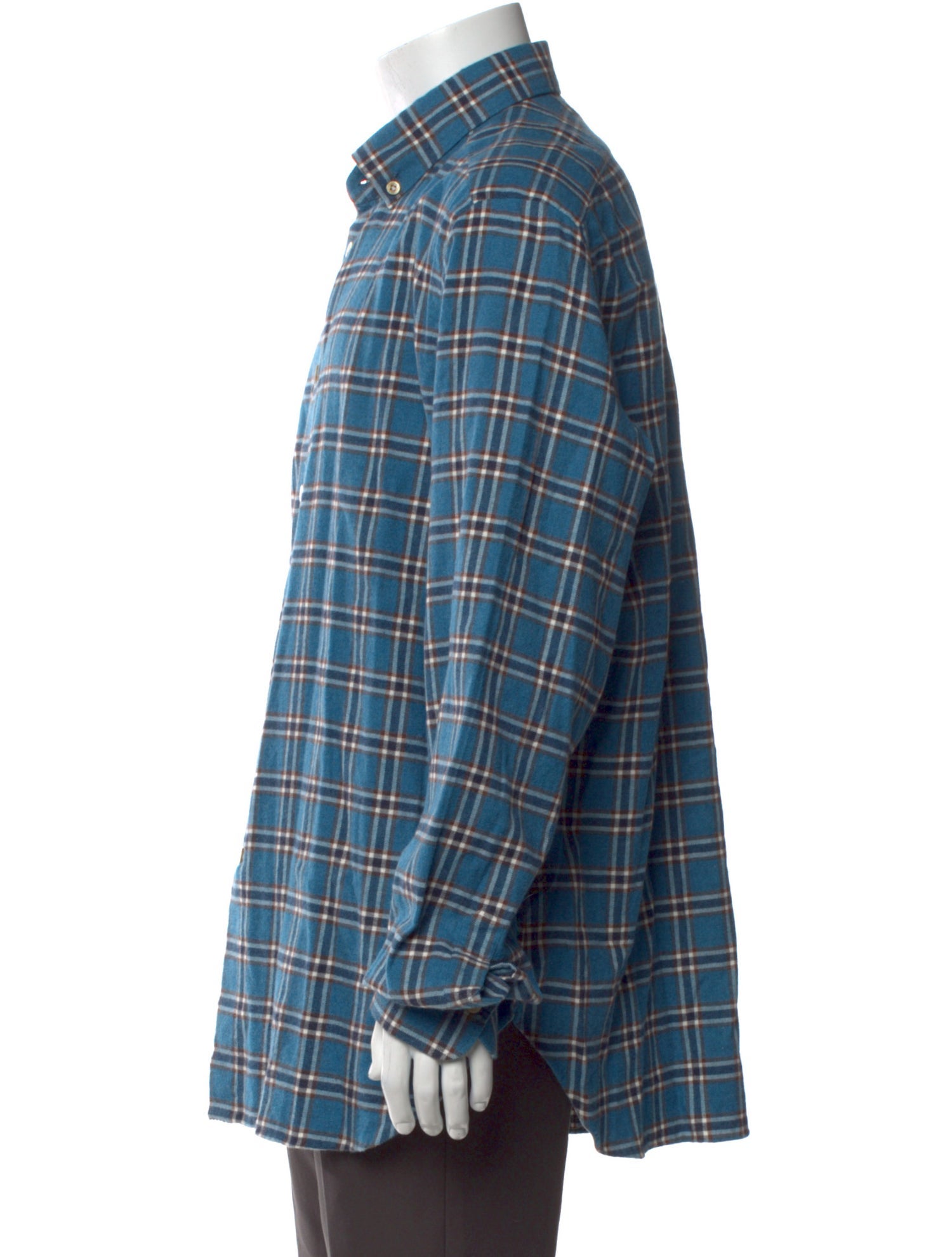 Kiton Plaid Print Long Sleeve Shirt