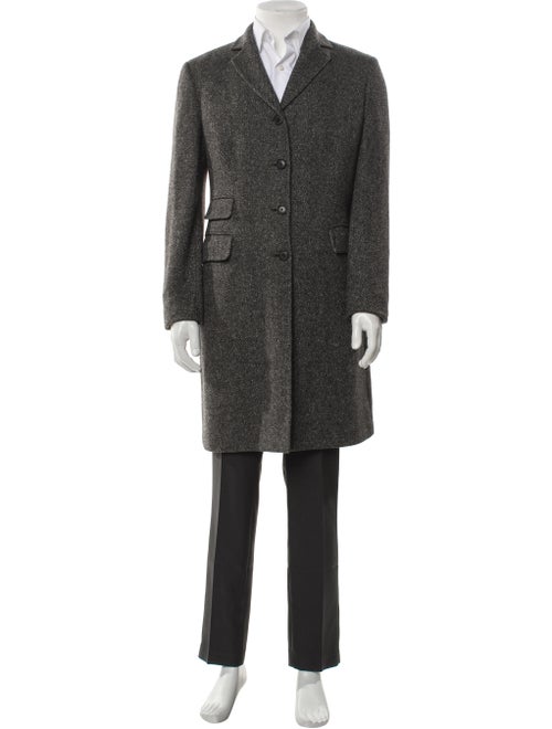 Kiton Cashmere Tweed Pattern Overcoat