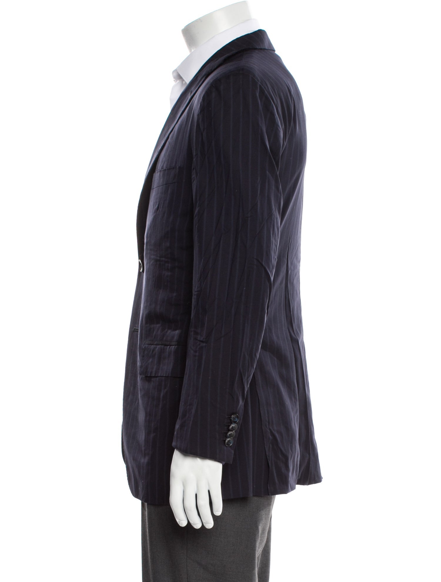 Kiton Wool Striped Blazer