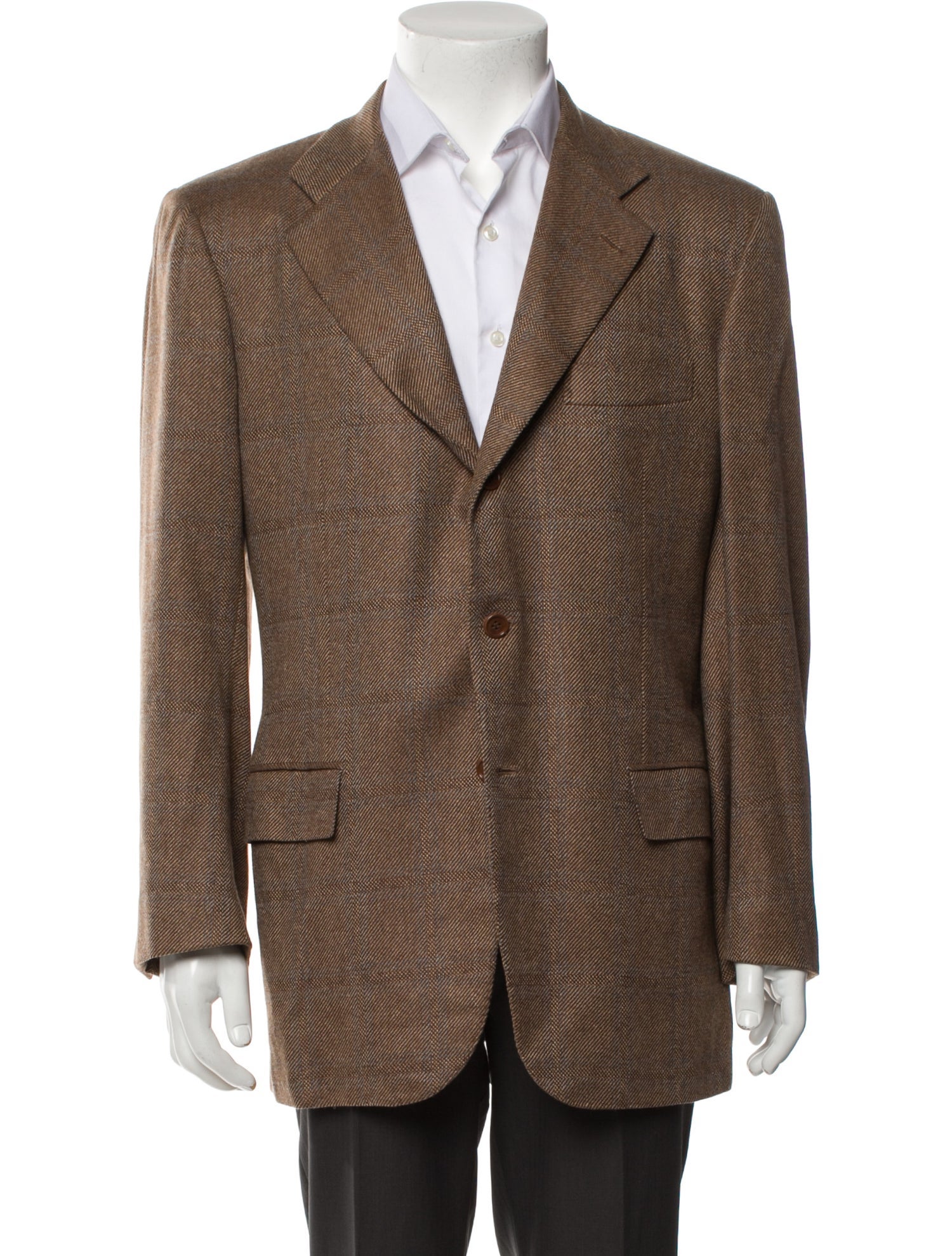 Kiton Cashmere Striped Blazer