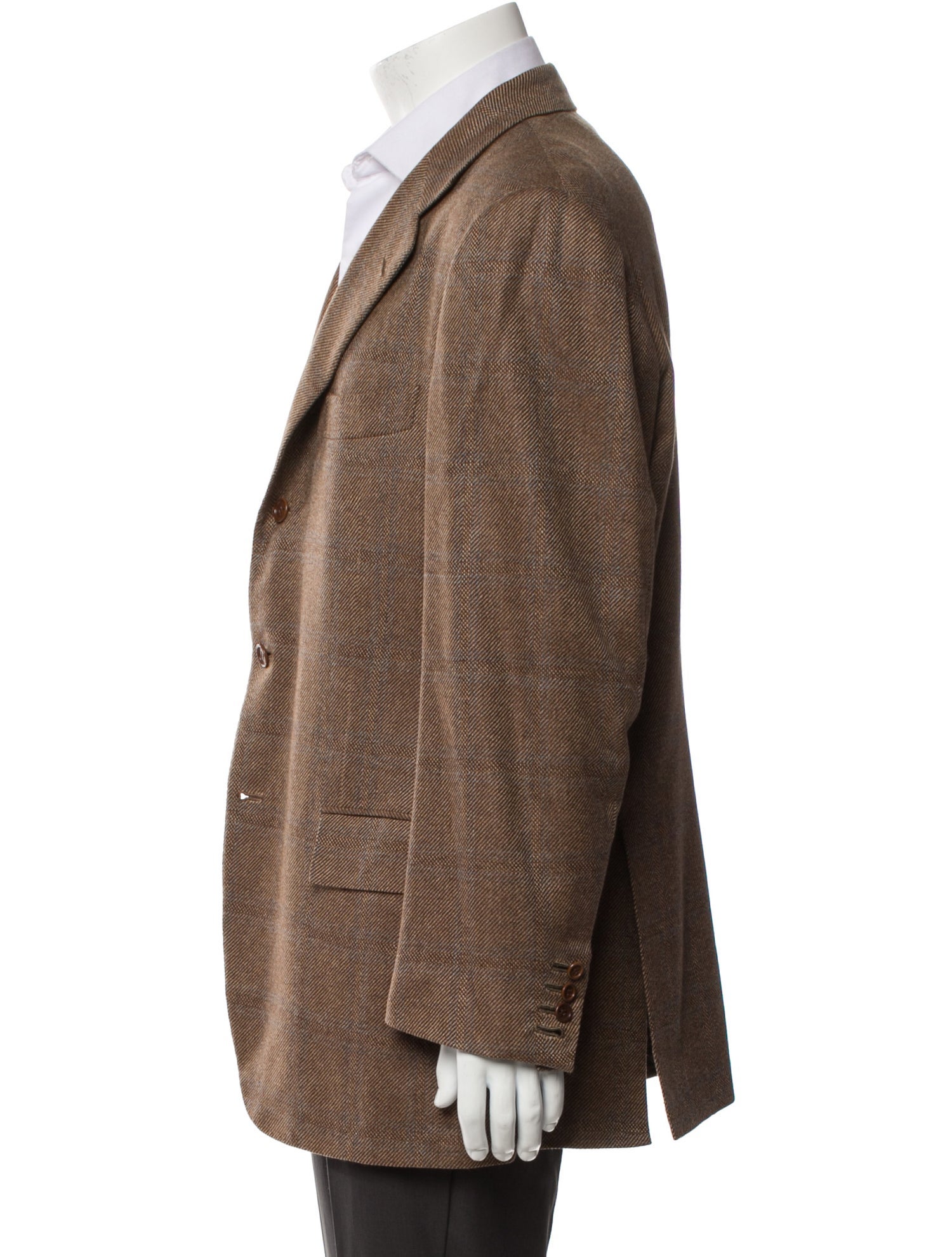 Kiton Cashmere Striped Blazer