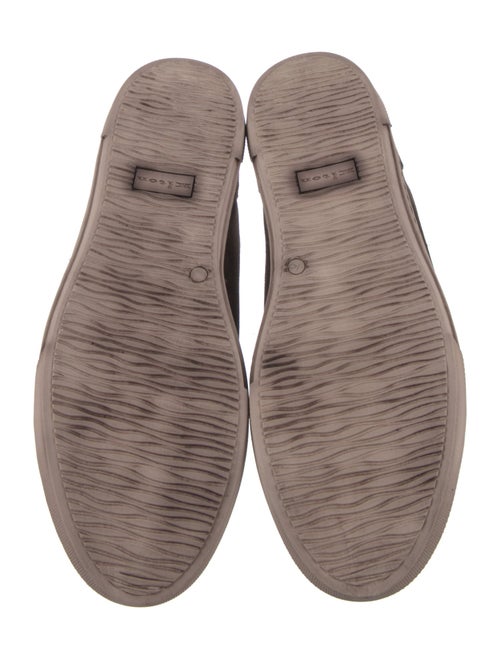 Kiton Suede Leather Trim Embellishment Sneakers