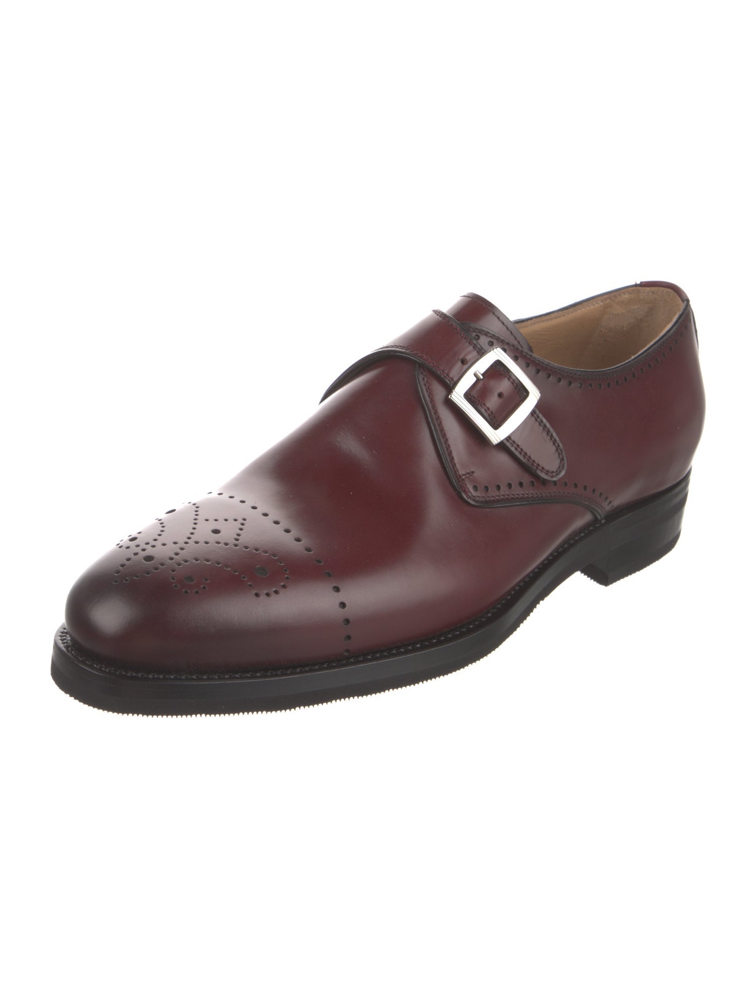 Kiton Leather Monk Straps