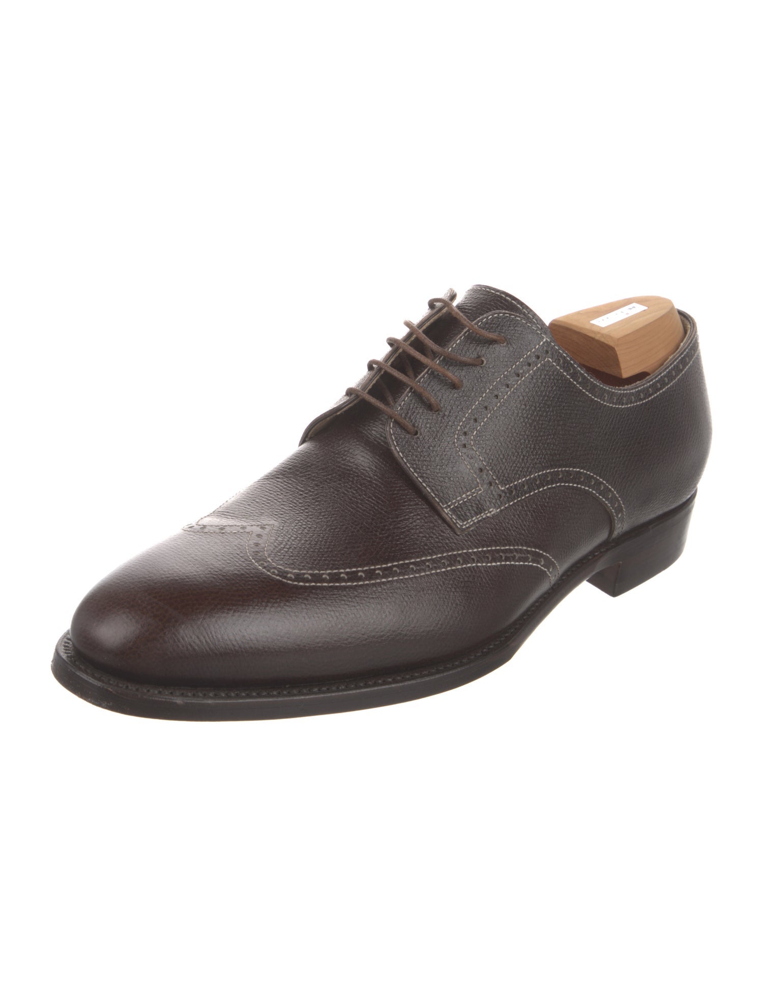 Kiton Leather Derby Shoes