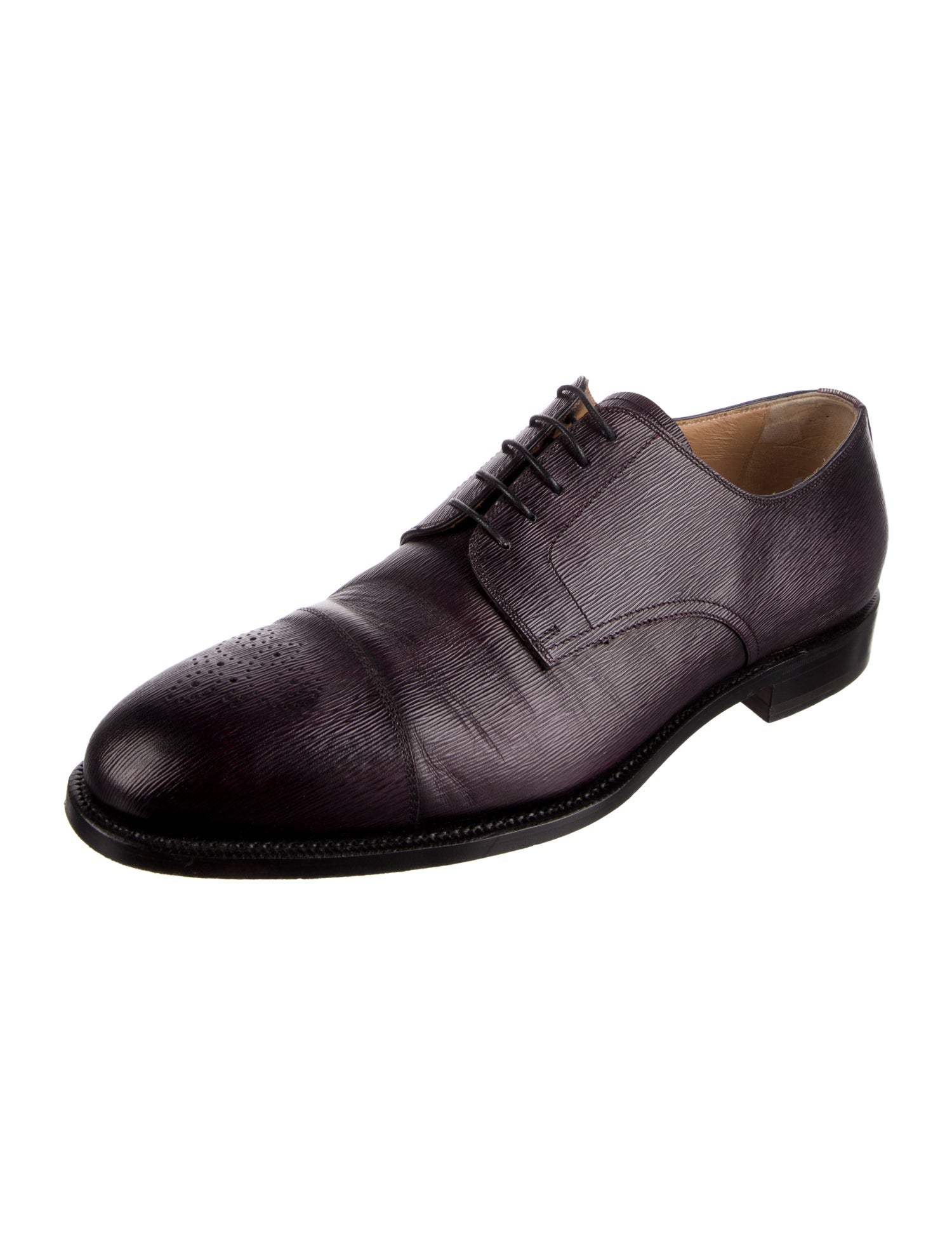 Kiton Leather Derby Shoes