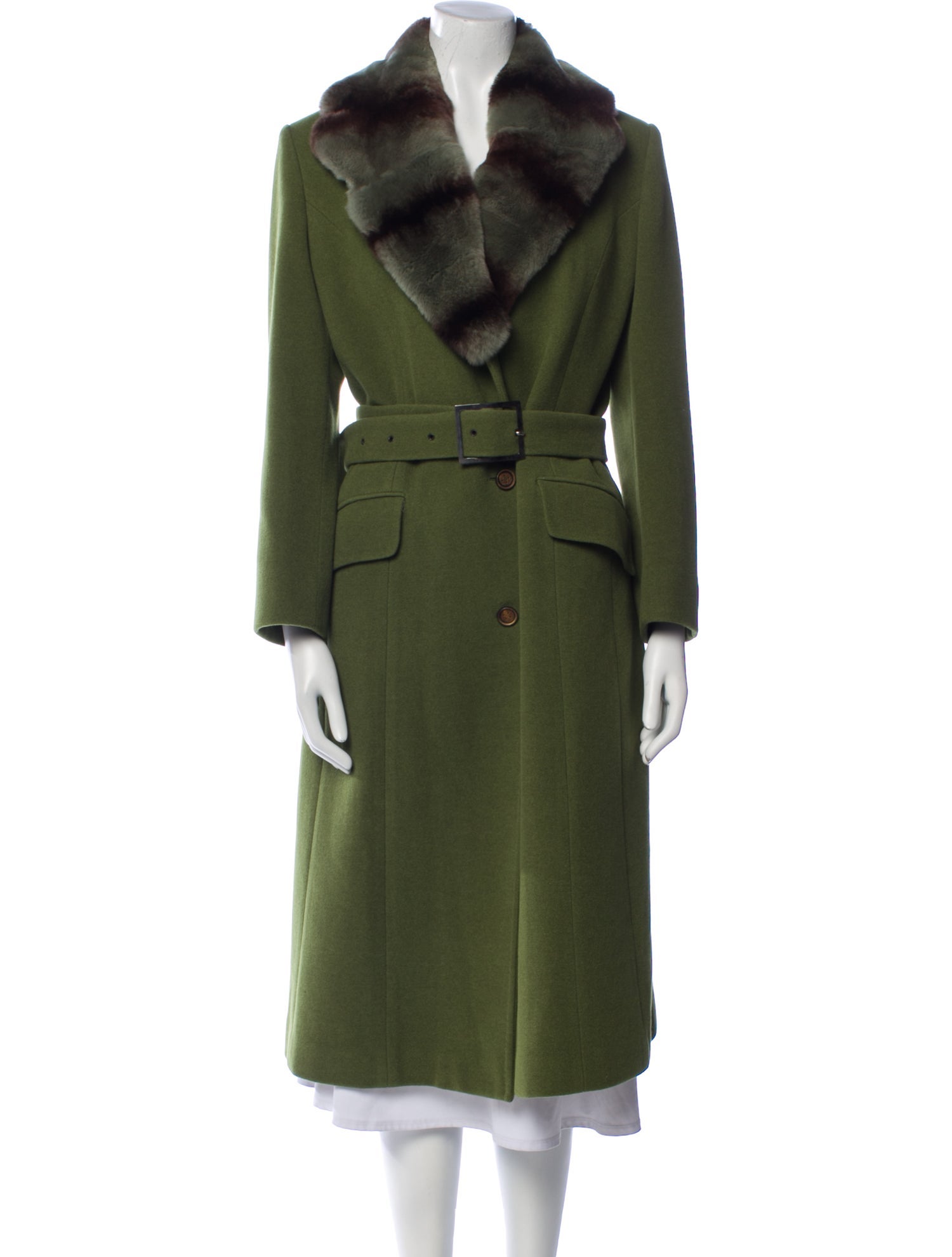 Kiton Wool Trench Coat