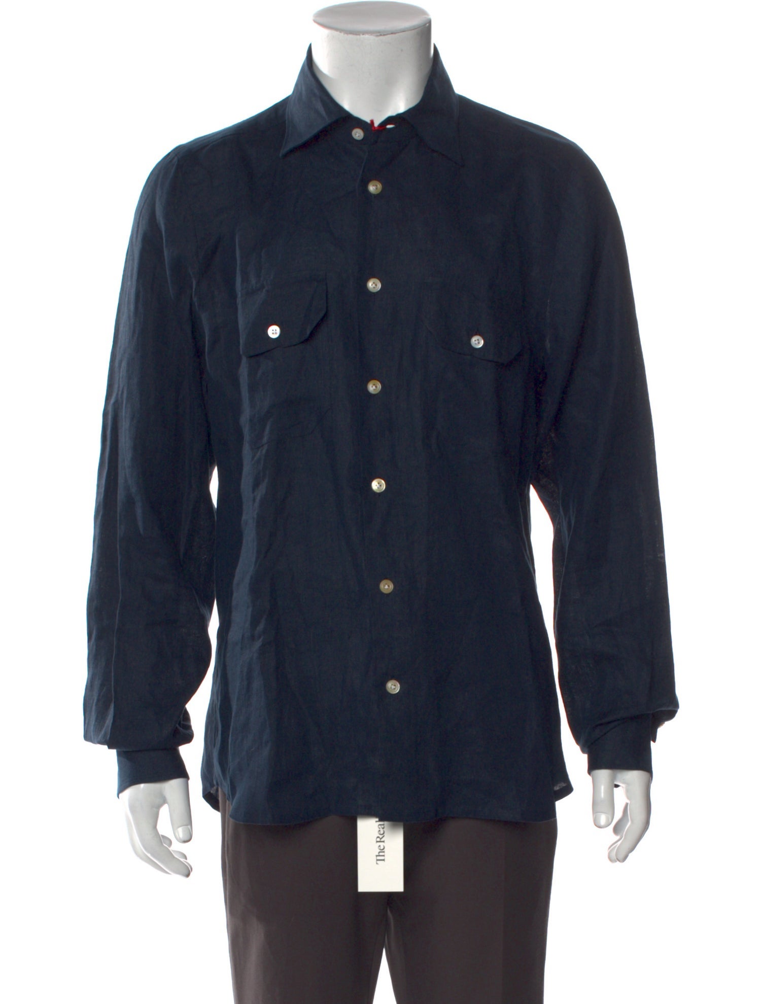 Kiton Linen Long Sleeve Dress Shirt w/ Tags