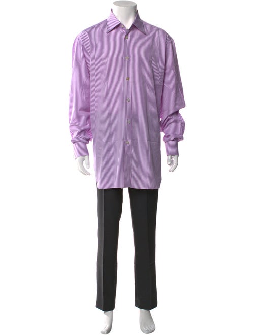 Kiton Striped Long Sleeve Shirt