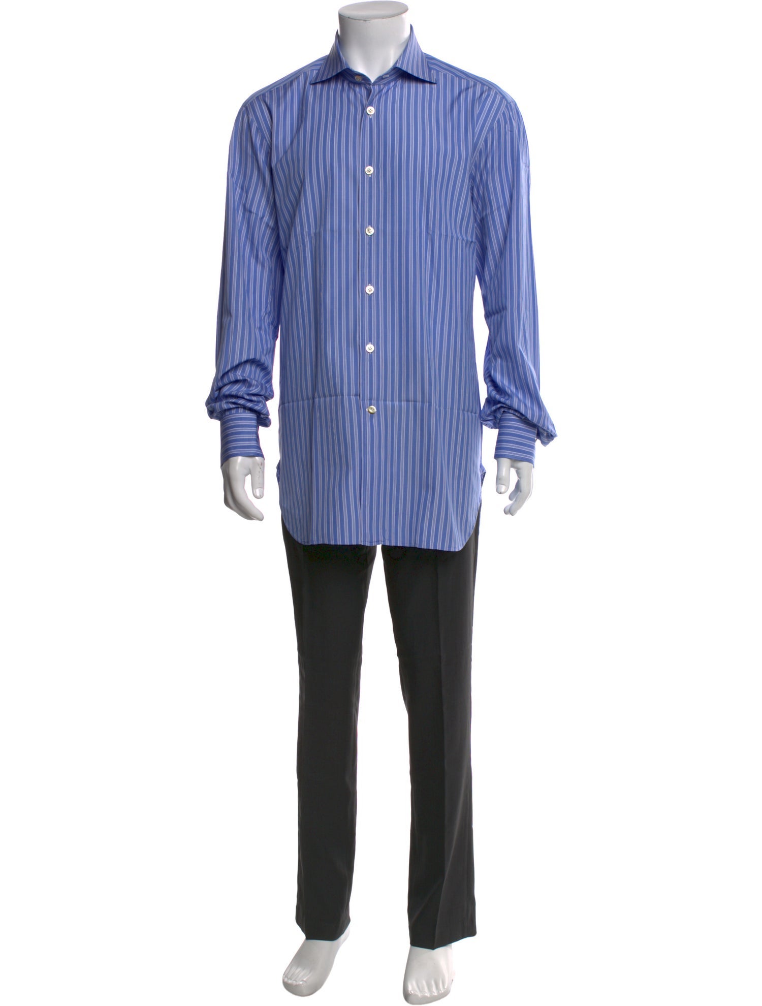Kiton Striped Long Sleeve Shirt