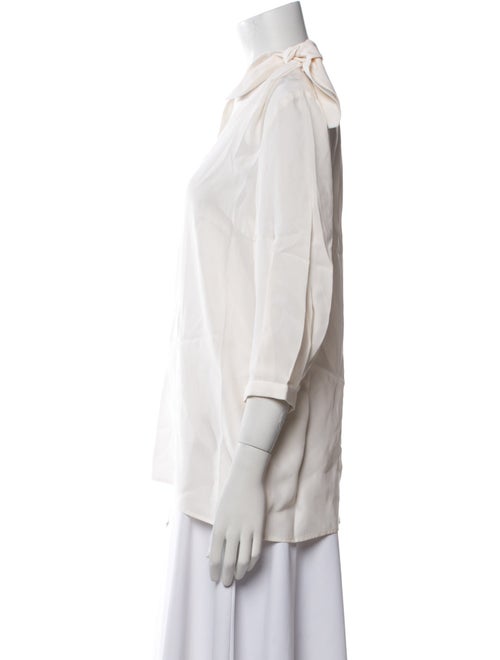 Kiton Silk V-Neck Blouse