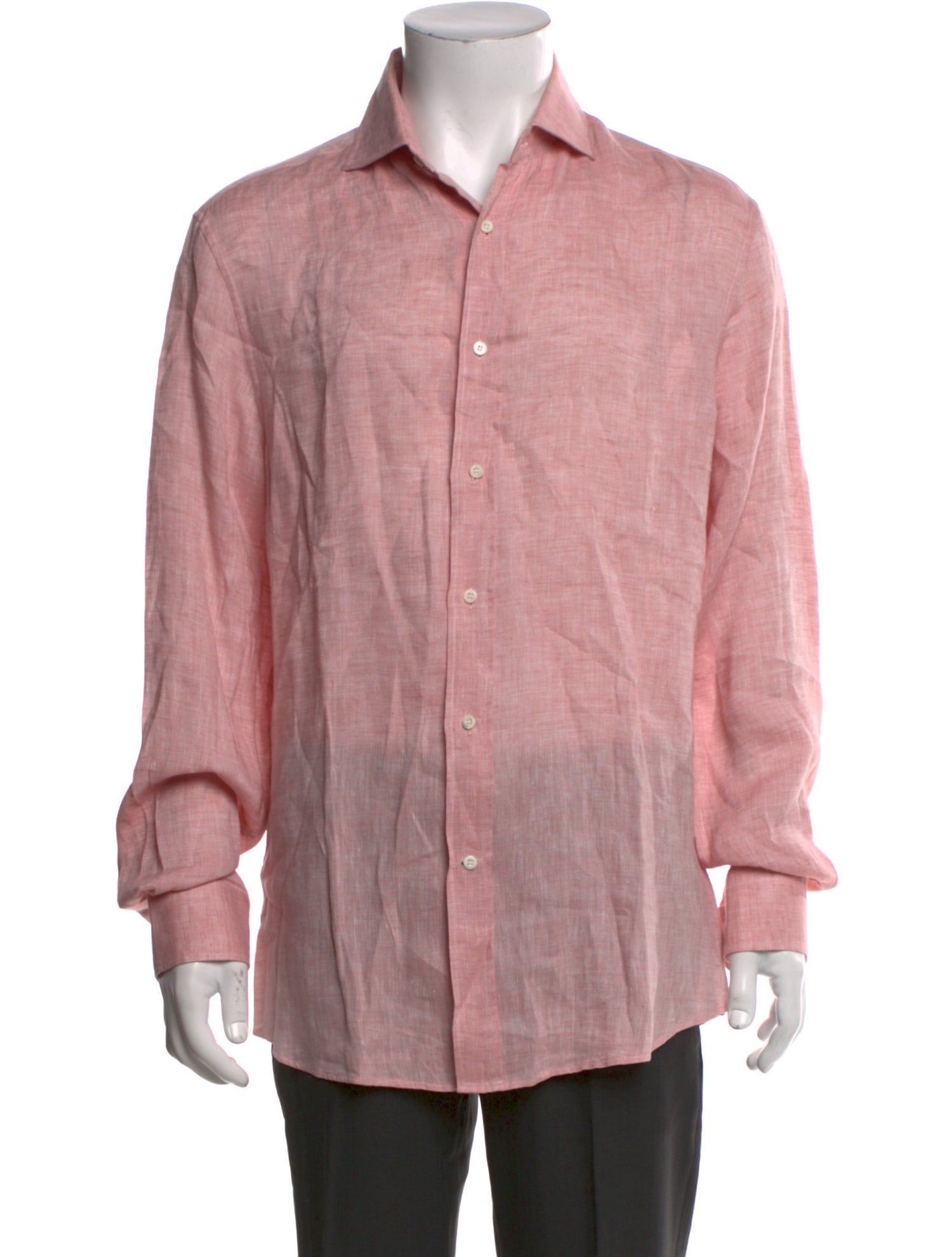 Kiton Linen Long Sleeve Shirt