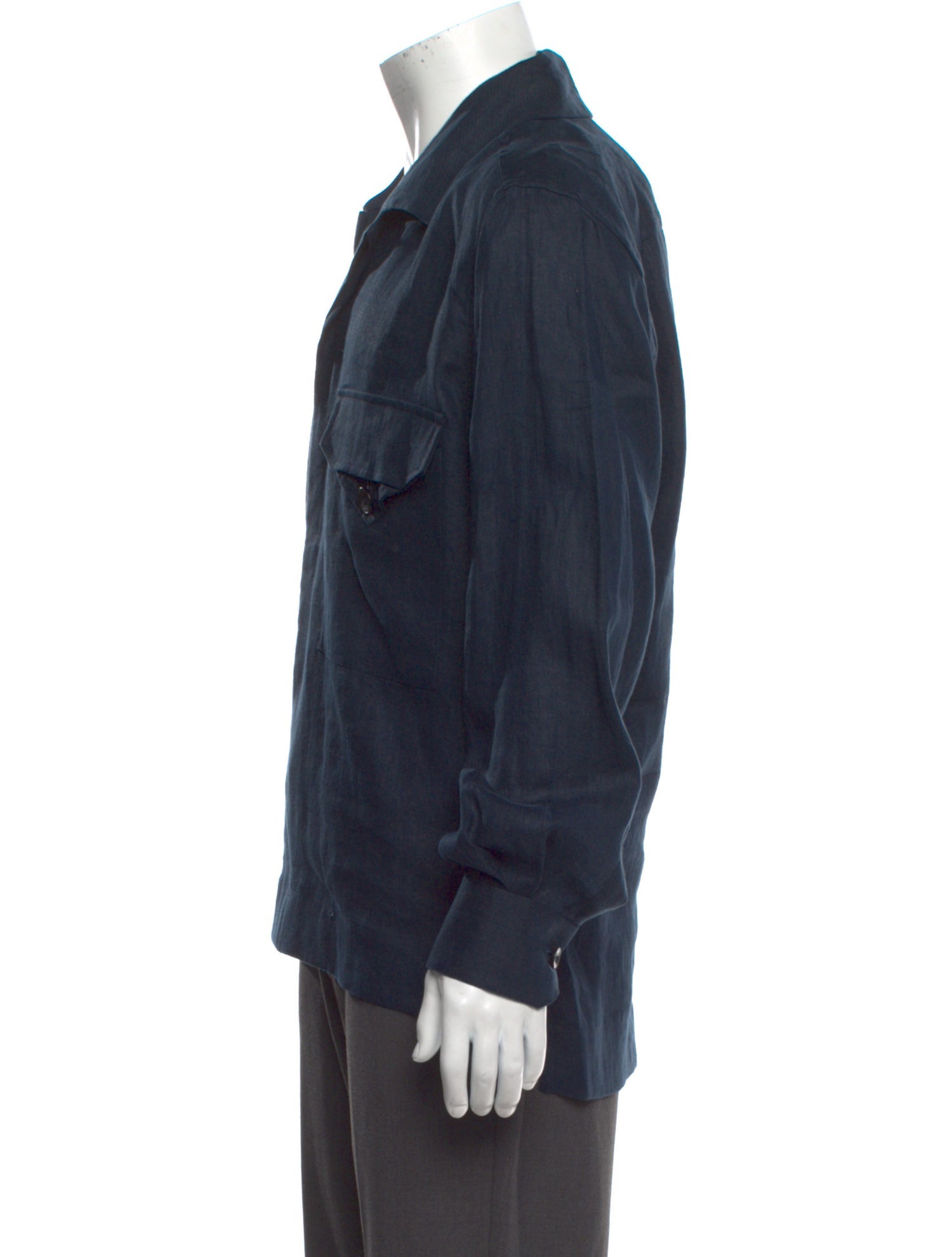 Kiton Linen Long Sleeve Shirt