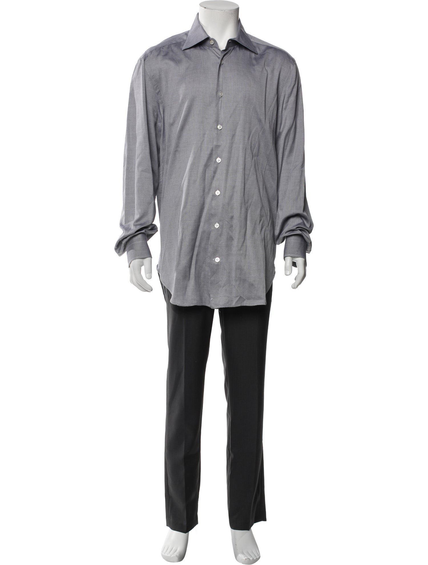 Kiton Long Sleeve Dress Shirt