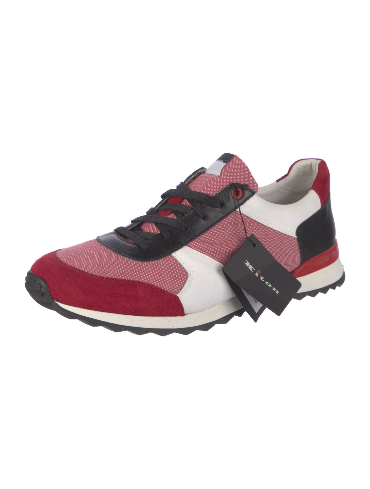 Kiton Colorblock Pattern Athletic Sneakers
