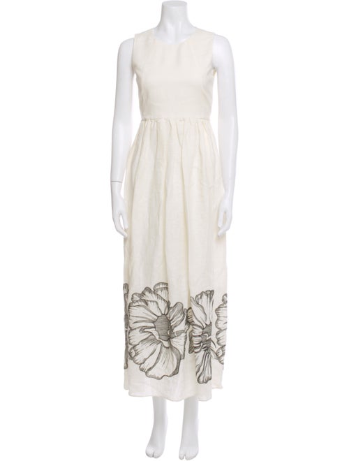 Kiton Linen Midi Length Dress
