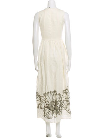Kiton Linen Midi Length Dress
