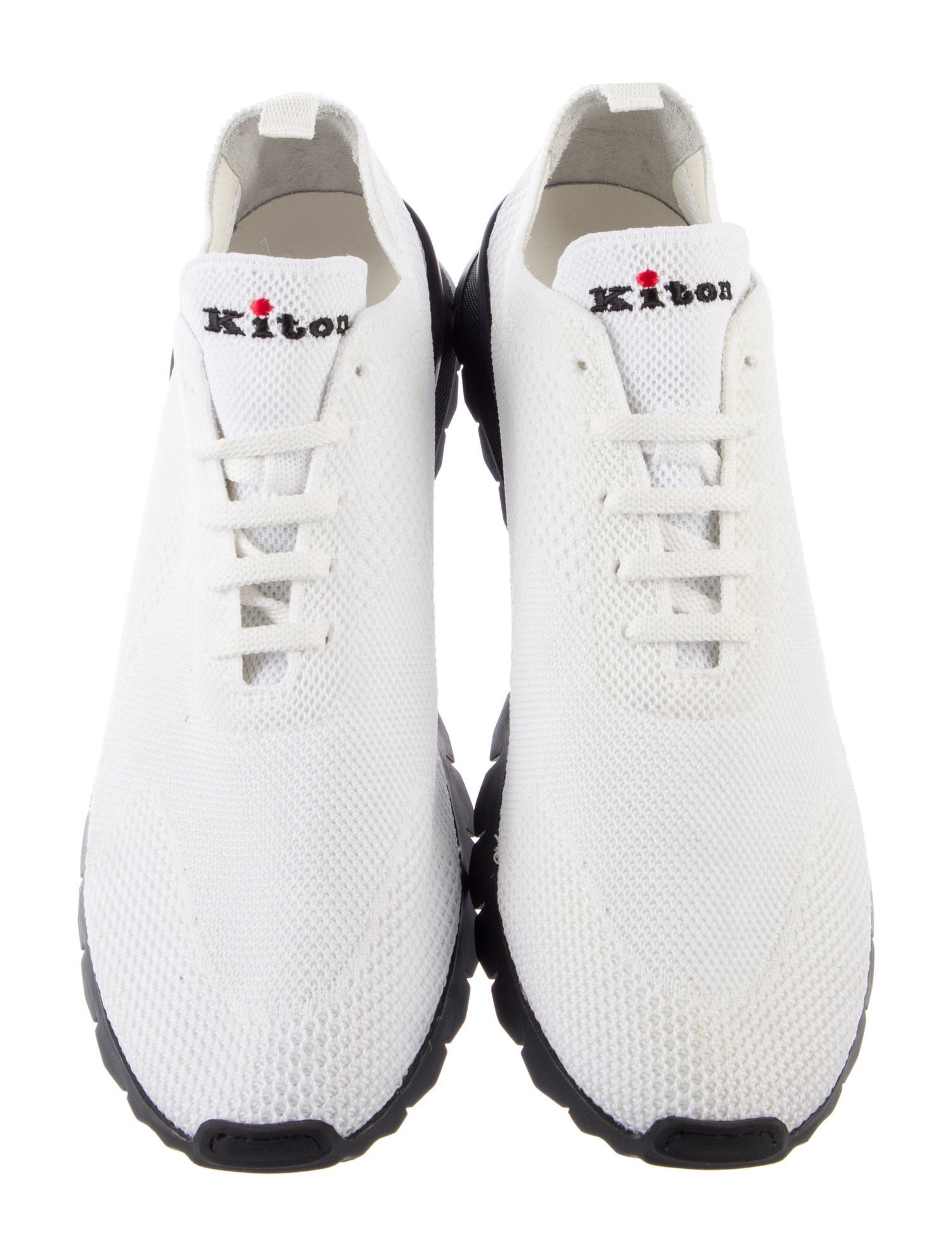 Kiton Mesh Accents Athletic Sneakers