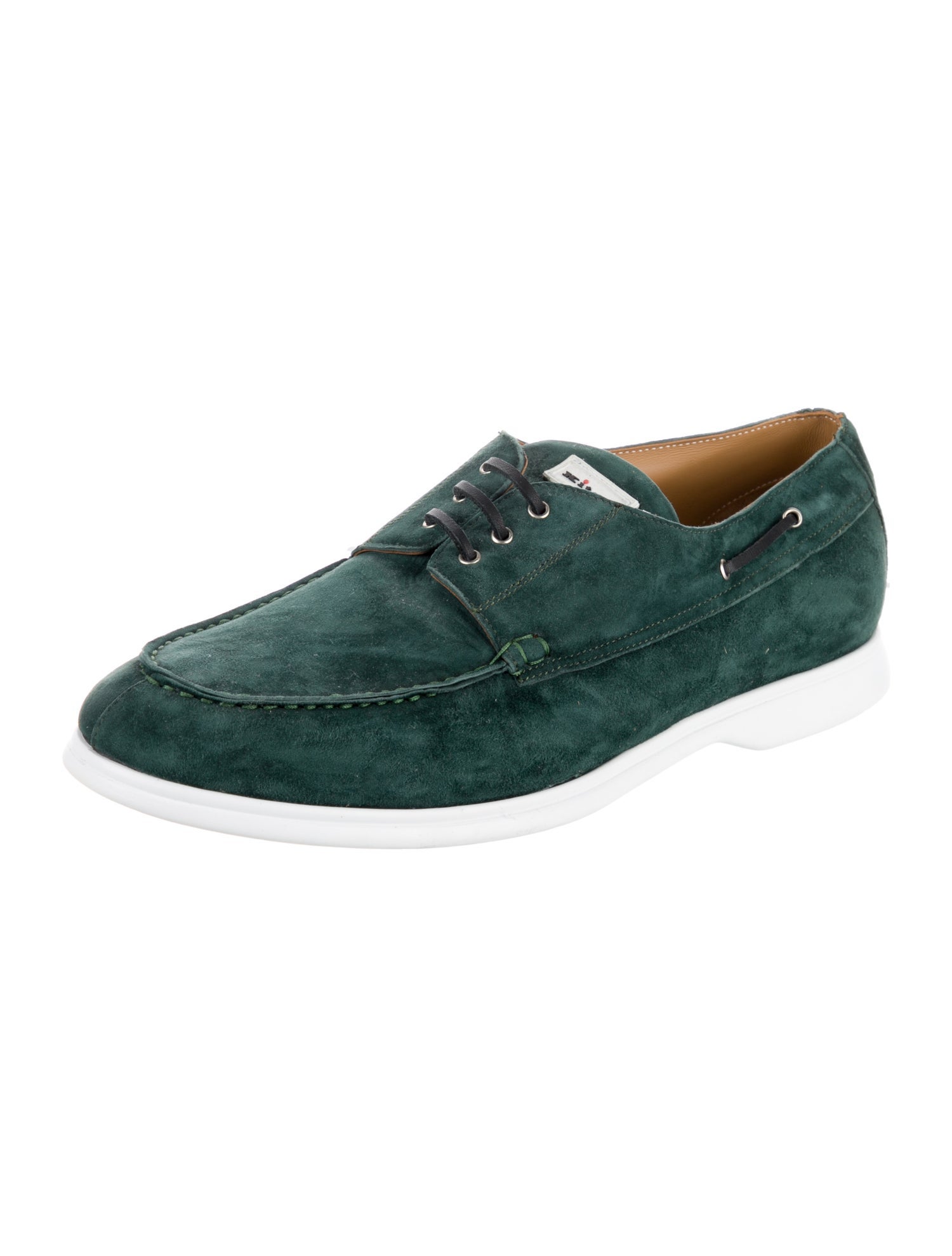 Kiton Suede Boat Shoes