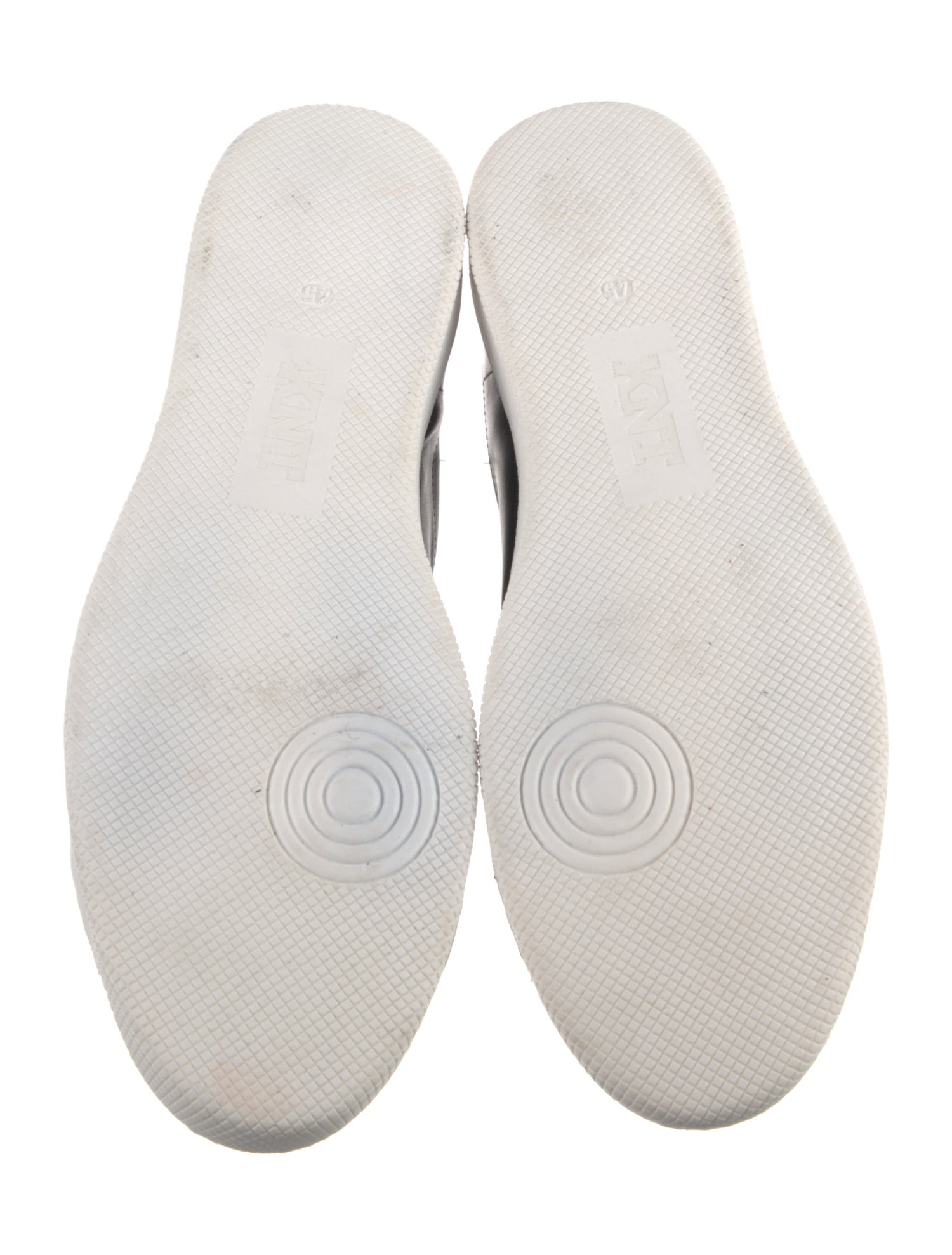 Kiton Leather Colorblock Pattern Sneakers