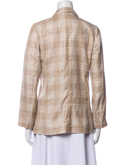Kiton Cashmere Plaid Print Blazer
