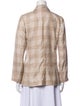 Kiton Cashmere Plaid Print Blazer