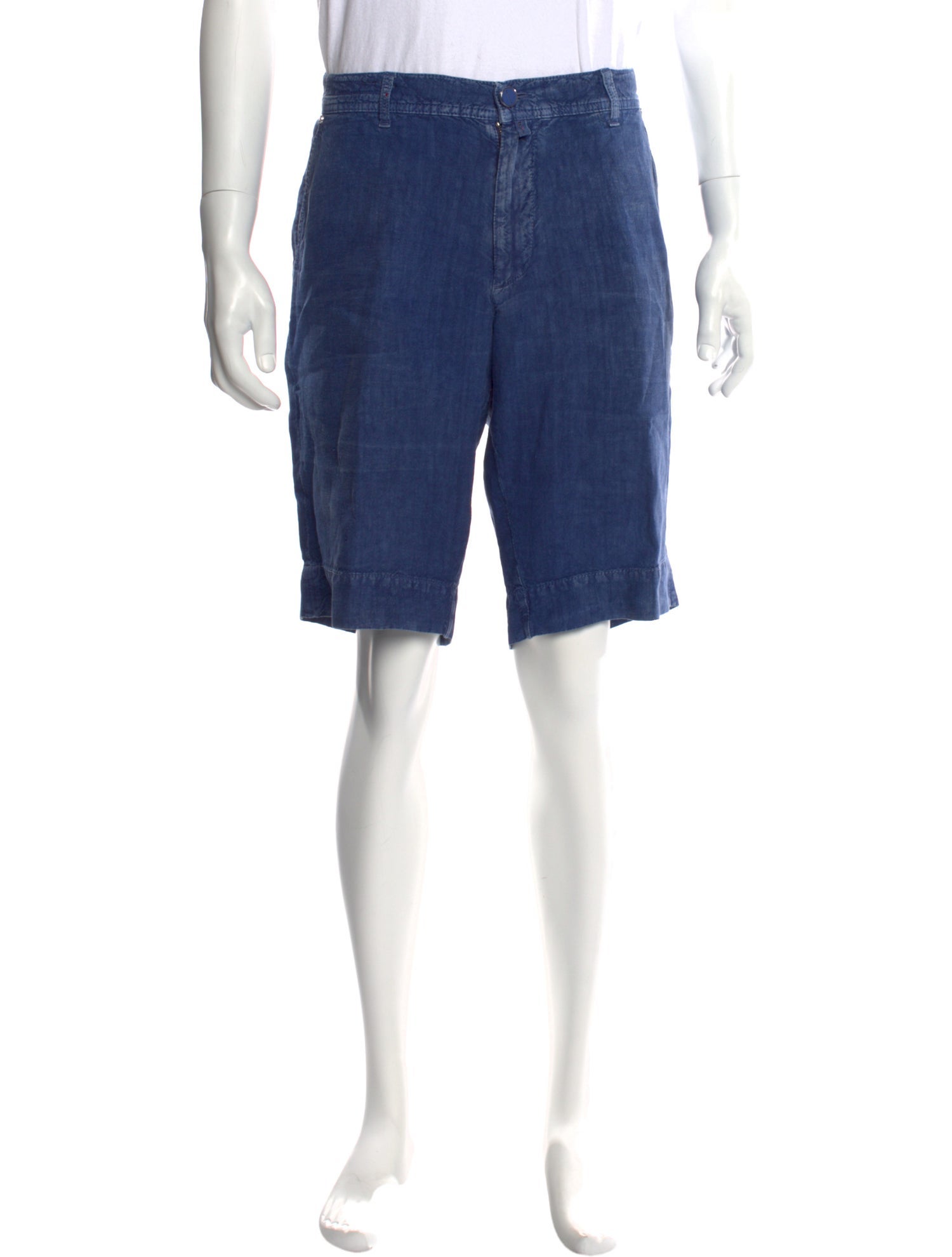 Kiton Linen Flat Front Shorts