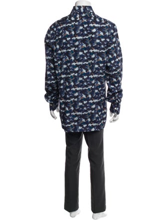 Kiton Printed Long Sleeve Shirt