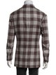 Kiton Cashmere Plaid Print Blazer