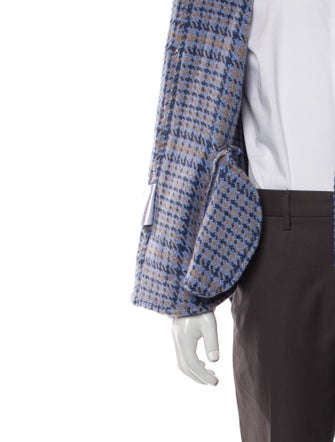 Kiton Cashmere Plaid Print Jacket