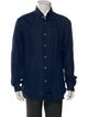 Kiton Linen Long Sleeve Dress Shirt