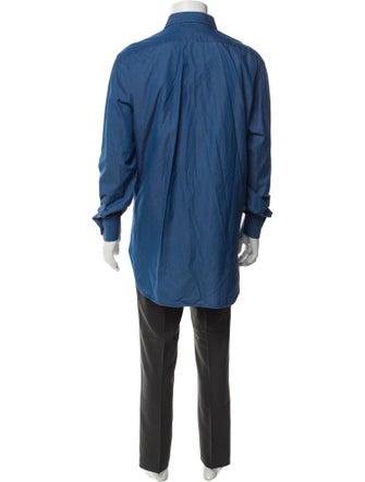 Kiton Long Sleeve Denim Shirt