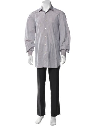 Kiton Striped Long Sleeve Shirt