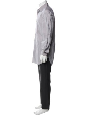 Kiton Striped Long Sleeve Shirt